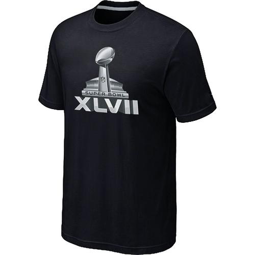 Nike Super Bowl XLVII Logo Black NFL T-Shirt Cheap