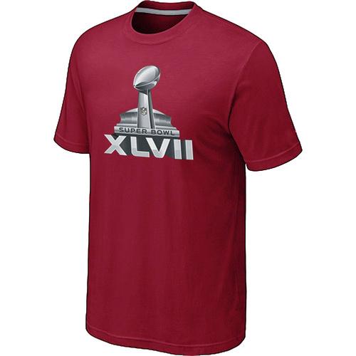 Nike Super Bowl XLVII Logo Red NFL T-Shirt Cheap