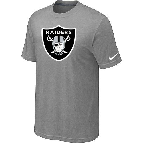 Nike Oakland Raiders Sideline Legend Authentic Logo Dri-FIT Light grey NFL T-Shirt Cheap