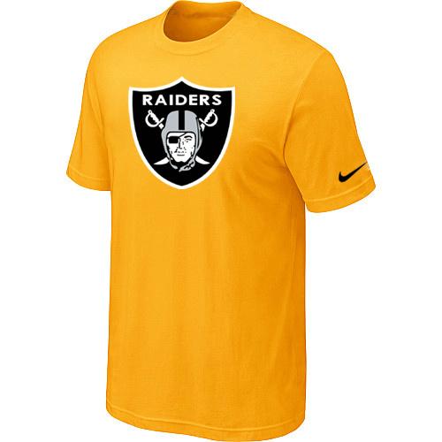 Oakland Raiders Sideline Legend Authentic Logo Dri-FIT T-Shirt Yellow Cheap
