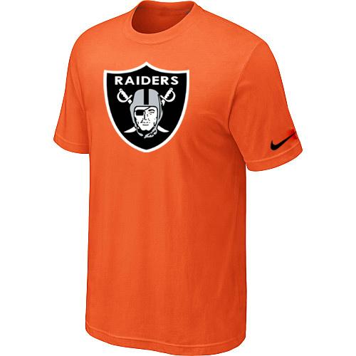 Oakland Raiders Sideline Legend Authentic Logo Dri-FIT T-Shirt Orange Cheap