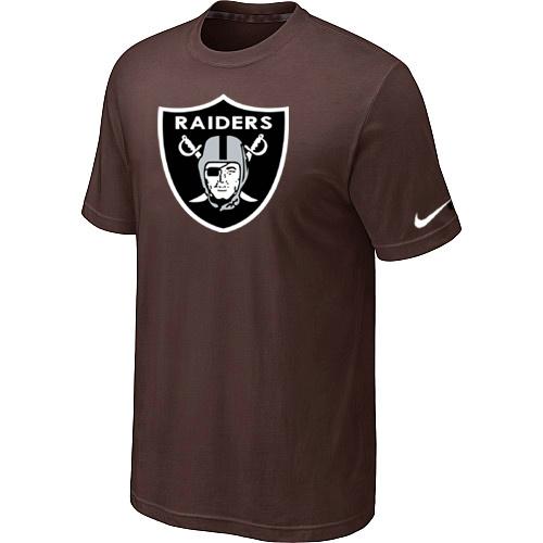 Oakland Raiders Sideline Legend Authentic Logo Dri-FIT T-Shirt Brown Cheap