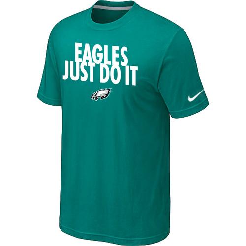 Nike Philadelphia Eagles Just Do It Green NFL T-Shirt Cheap