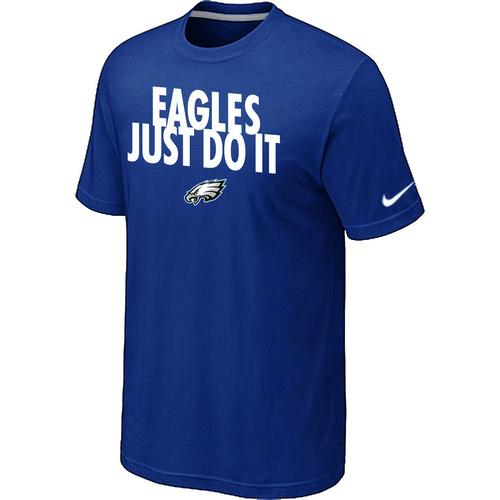 Nike Philadelphia Eagles Just Do It Blue NFL T-Shirt Cheap