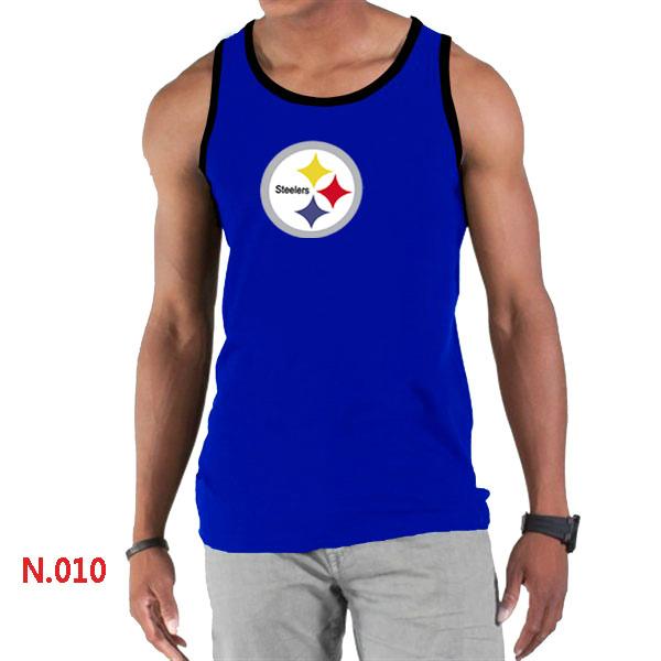 Nike NFL Pittsburgh Steelers Sideline Legend Authentic Logo men Tank Top Blue Cheap