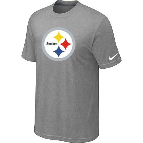 Nike Pittsburgh Steelers Sideline Legend Authentic Logo Dri-FIT Light grey NFL T-Shirt Cheap