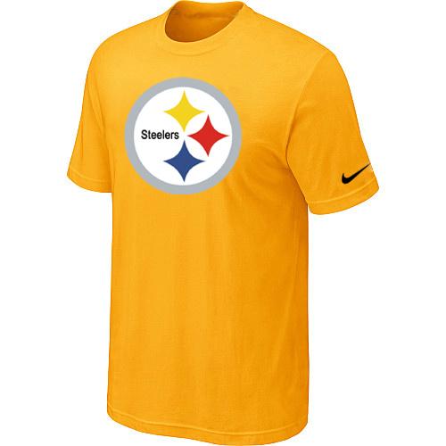 Nike Pittsburgh Steelers Sideline Legend Authentic Logo Dri-FIT T-Shirt Yellow Cheap