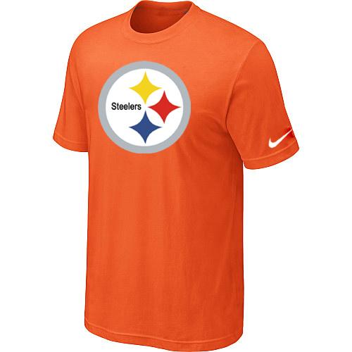 Nike Pittsburgh Steelers Sideline Legend Authentic Logo Dri-FIT T-Shirt Orange Cheap