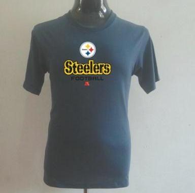 Pittsburgh Steelers Big & Tall Critical Victory T-Shirt Grey Cheap