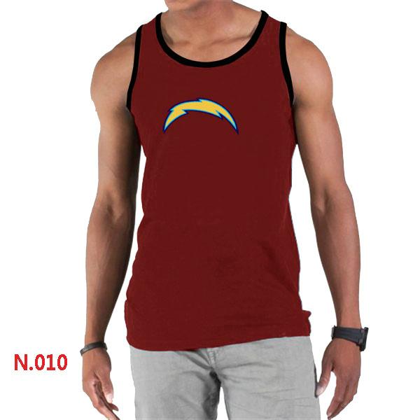 Nike NFL San Diego Charger Sideline Legend Authentic Logo men Tank Top Red Cheap