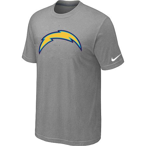 Nike San Diego Chargers Sideline Legend Authentic Logo Dri-FIT Light grey NFL T-Shirt Cheap