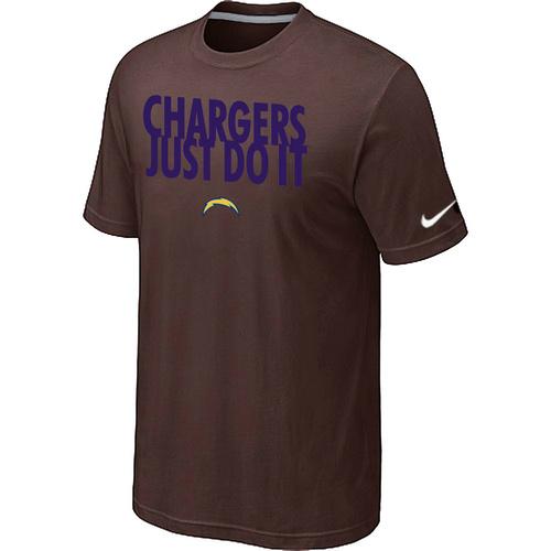 Nike San Diego Charger Just Do It Brown NFL T-Shirt Cheap