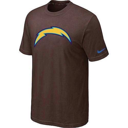 Nike San Diego Chargers Sideline Legend Authentic Logo Dri-FIT T-Shirt Brown Cheap