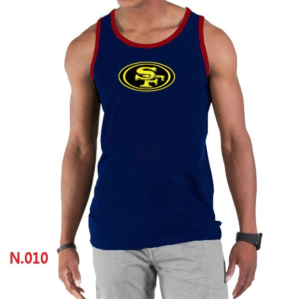 Nike NFL San Francisco 49ers Sideline Legend Authentic Logo men Tank Top D.Blue 6 Cheap