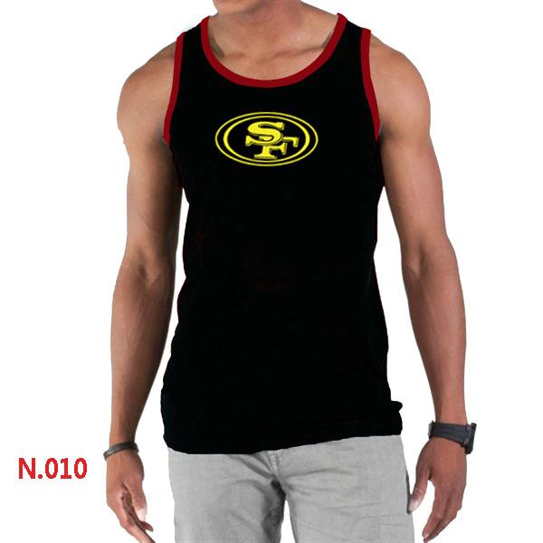 Nike NFL San Francisco 49ers Sideline Legend Authentic Logo men Tank Top Black 6 Cheap