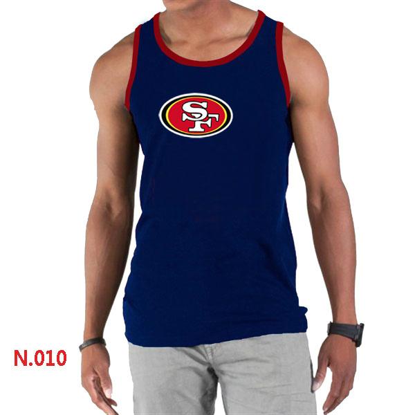 Nike NFL San Francisco 49ers Sideline Legend Authentic Logo men Tank Top D.Blue Cheap