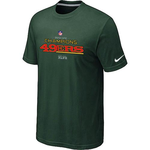 Nike San Francisco 49ers 2012 NFC Conference Champions Trophy Collection Long D.Green NFL T-Shirt Cheap