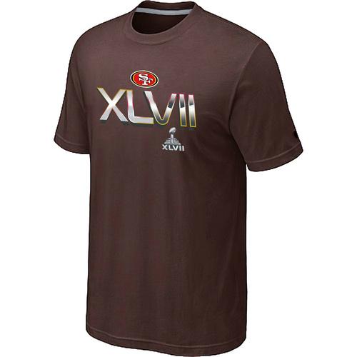 Nike San Francisco 49ers Super Bowl XLVII On Our Way Brown NFL T-Shirt Cheap
