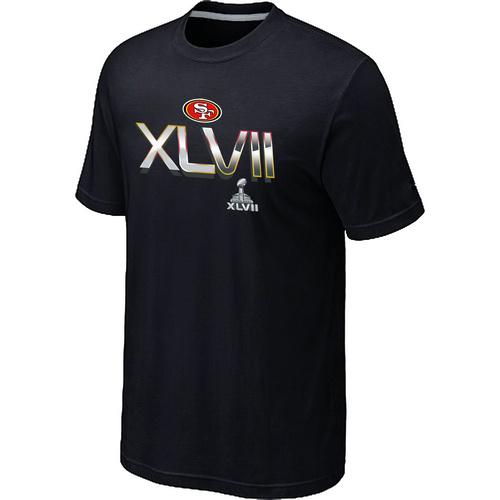 Nike San Francisco 49ers Super Bowl XLVII On Our Way Black NFL T-Shirt Cheap