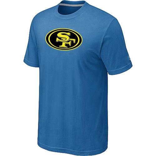 Nike San Francisco 49ers Neon Logo Charcoal light Blue NFL T-Shirt Cheap