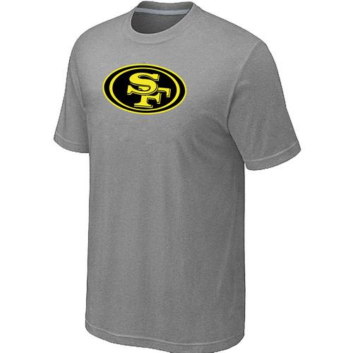 Nike San Francisco 49ers Neon Logo Charcoal L.Grey NFL T-Shirt Cheap