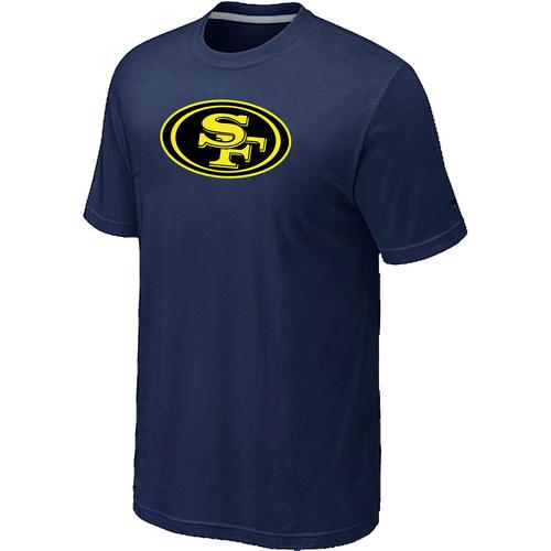 Nike San Francisco 49ers Neon Logo Charcoal D.Blue NFL T-Shirt Cheap