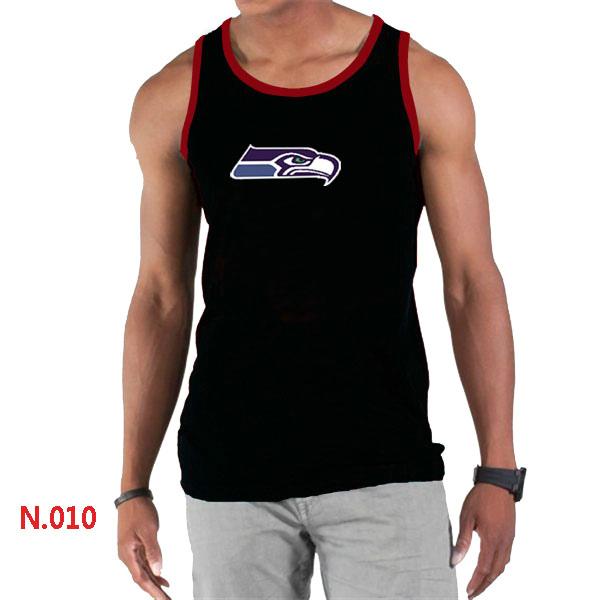 Nike NFL Seattle Seahawks Sideline Legend Authentic Logo men Tank Top Black Cheap