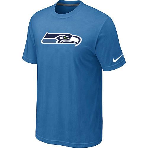 Nike Seattle Seahawks Sideline Legend Authentic Logo Dri-FIT T-Shirt light Blue Cheap