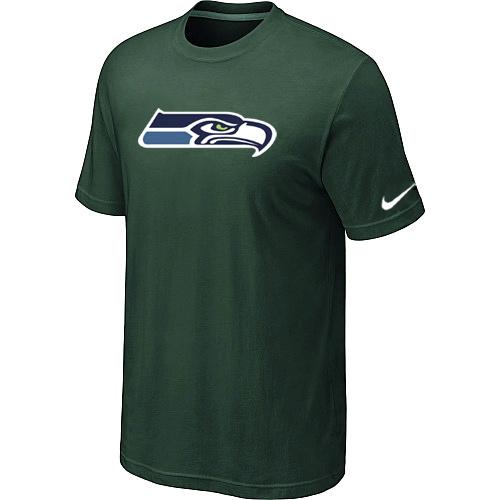 Nike Seattle Seahawks Sideline Legend Authentic Logo Dri-FIT T-Shirt D.Green Cheap