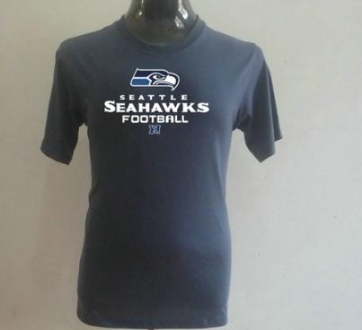 NFL Seattle Seahawks Big & Tall Critical Victory T-Shirt Grey Cheap