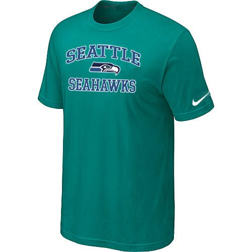 Seattle Seahawks Heart & Soul Green T-Shirt Cheap
