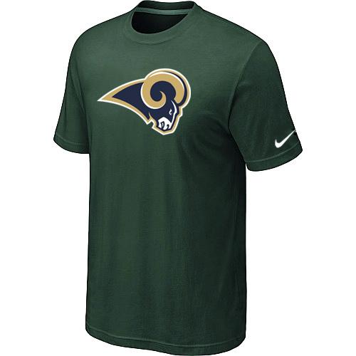 Nike St. Louis Rams Sideline Legend Authentic Logo Dri-FIT T-Shirt D.Green Cheap