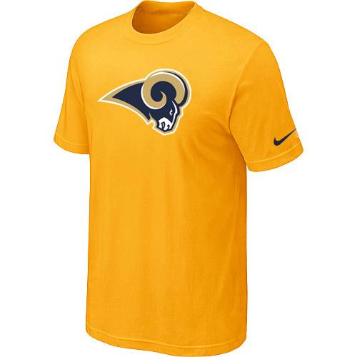 Nike St. Louis Rams Sideline Legend Authentic Logo Dri-FIT T-Shirt Yellow Cheap