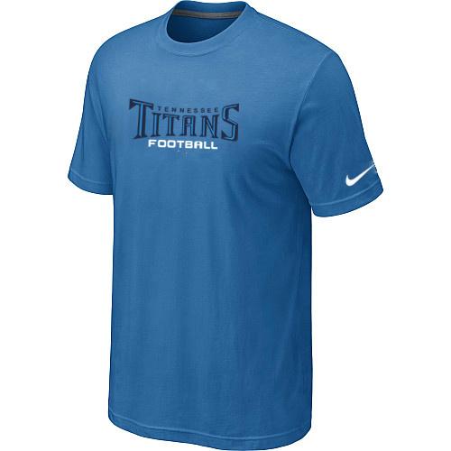 Nike Tennessee Titans Sideline Legend Authentic Font LightBlue NFL T-Shirt Cheap