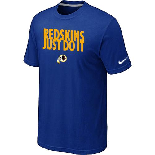 Nike Washington Redskins Just Do It Blue NFL T-Shirt Cheap