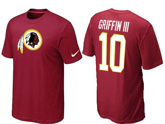 Nike Washington Redskins 10 GRIFFINIII Name & Number T-Shirt Cheap