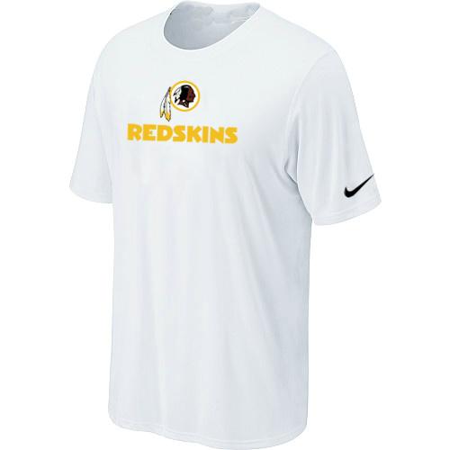 Nike Washington Redskins Authentic Logo T-Shirt White Cheap