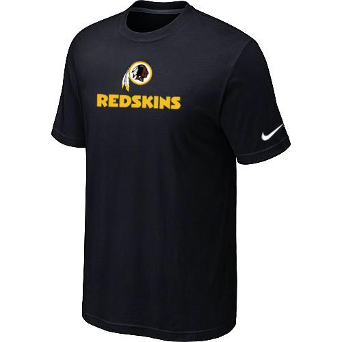 Nike Washington Redskins Authentic Logo T-Shirt Black Cheap