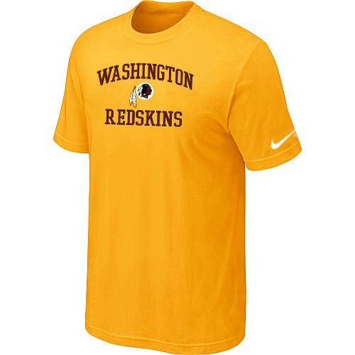 Washington Redskins Heart & Soul Yellow T-Shirt Cheap