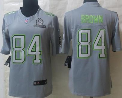 2014 Pro Bowl Nike Pittsburgh Steelers 84 Antonio Brown Grey Limited NFL Jerseys Cheap