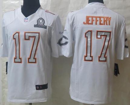 2014 Pro Bowl Nike Chicago Bears 17 Alshon Jeffery White Limited NFL Jerseys Cheap