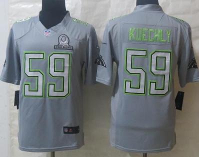 2014 Pro Bowl Nike Carolina Panthers 59 Kuechly Grey Limited NFL Jerseys Cheap