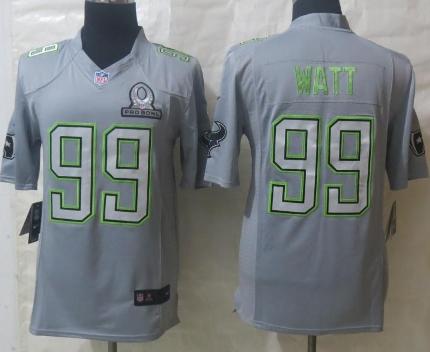 2014 Pro Bowl Nike Houston Texans 99 J.J. Watt Grey Limited NFL Jerseys Cheap