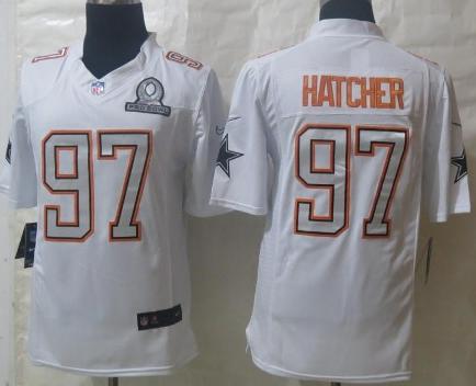 2014 Pro Bowl Nike Dallas Cowboys 97 Hatcher White Limited NFL Jerseys Cheap