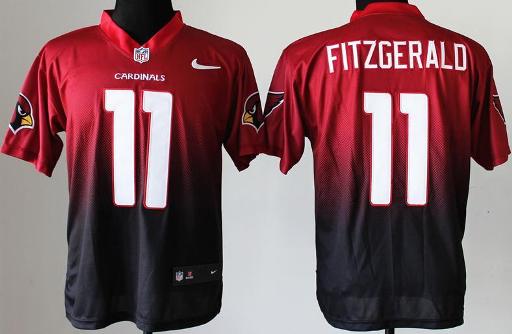 Nike Arizona Cardinals 11 Larry Fitzgerald Red Black Elite Drift Fashion II NFL Jerseys Cheap