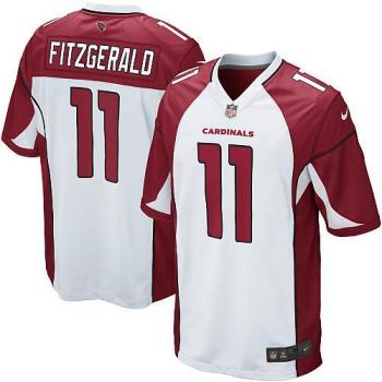 Nike Arizona Cardinals 11 Larry Fitzgerald White Game NFL Jerseys Cheap