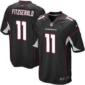 Nike Arizona Cardinals 11 Larry Fitzgerald Black Game NFL Jerseys Cheap