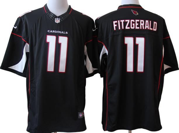Nike Arizona Cardinals 11# Larry Fitzgerald Black Game LIMITED Nike NFL Jerseys Cheap