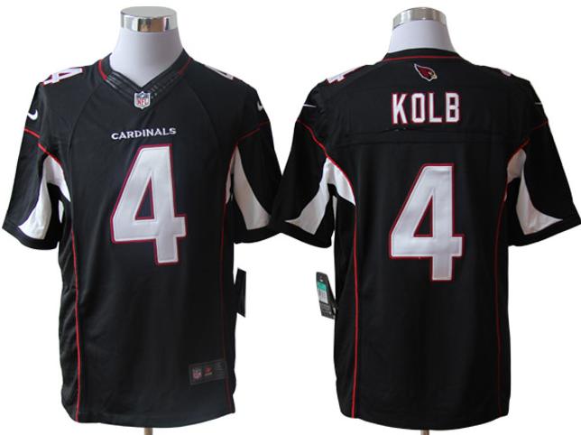 Nike Arizona Cardinals 4# Kevin Kolb Black Game LIMITED NFL Jerseys Cheap