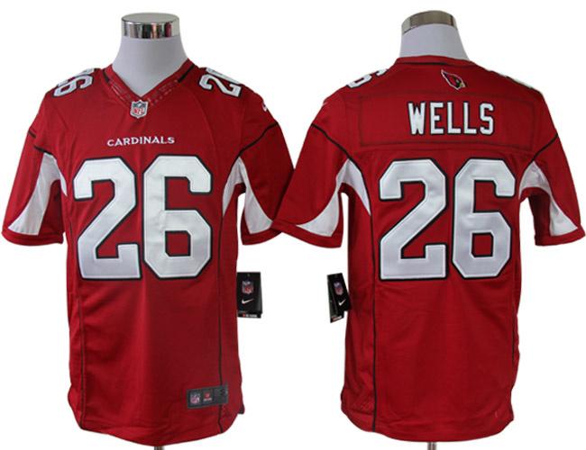 Nike Arizona Cardinals 26# Chris Wells Red Game LIMITED NFL Jerseys Cheap
